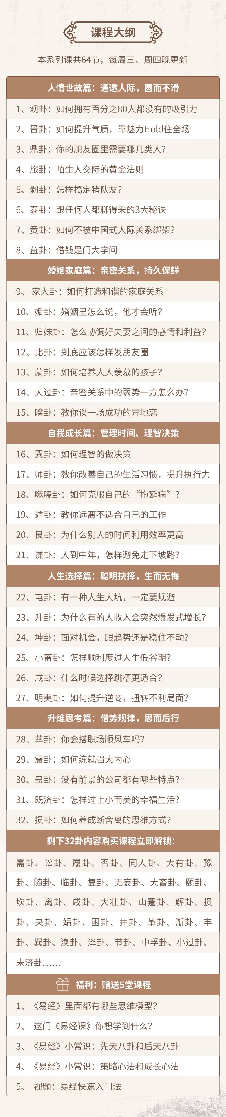 解决你80的人生选择问题 | 人人都用得上的64个《易经》智慧【完结】